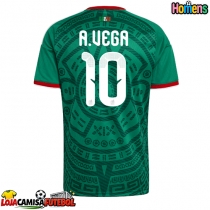 Camisa de Futebol México Alexis Vega #10 Equipamento Principal Mundo 2026 Manga Curta
